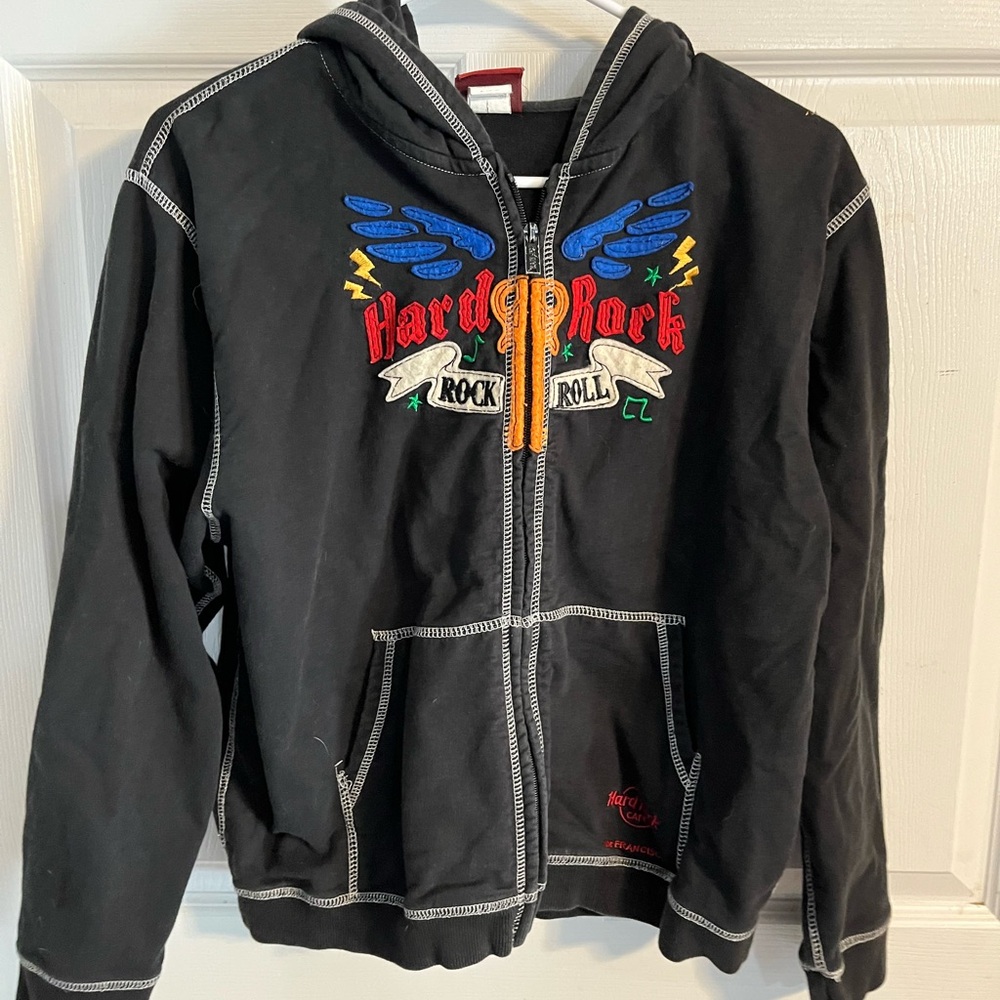 Hard Rock Black Zip-Up Hoodie